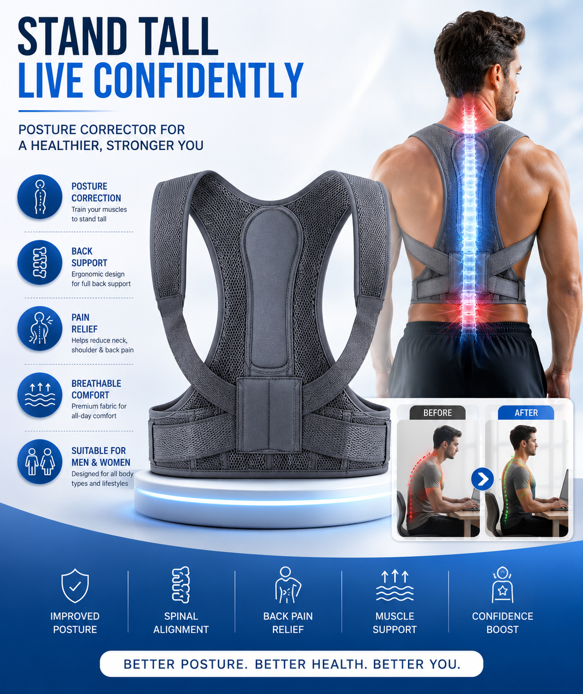 Posture Corrector Belt for Men & Women